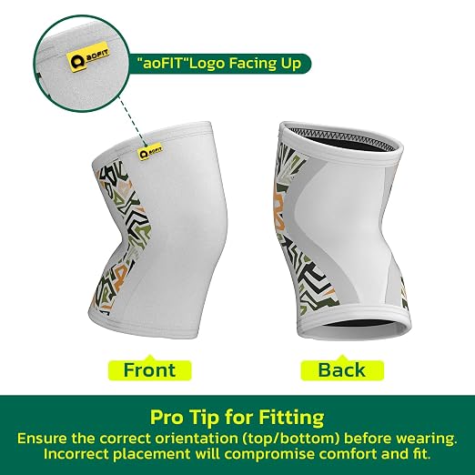5mm Knee Brace For Women Men for Fitness, Weightlifting M (1 Pair) | Knee Support ,Knee Compression Sleeve, Non-Slip Braces for Training & Fitness, Weightlifting, Neoprene
