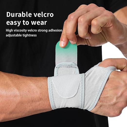 Ultra Thin Mesh Wrist Brace for Carpal Tunnel Pain Relief - Adjustable Wrist Support Strap for Arthritis, Tendonitis, Repetitive Strain Injury - Lightweight Ulnar Wrist Wraps for Workouts & Daily Use, Fits Left or Right Hand (1, Black)