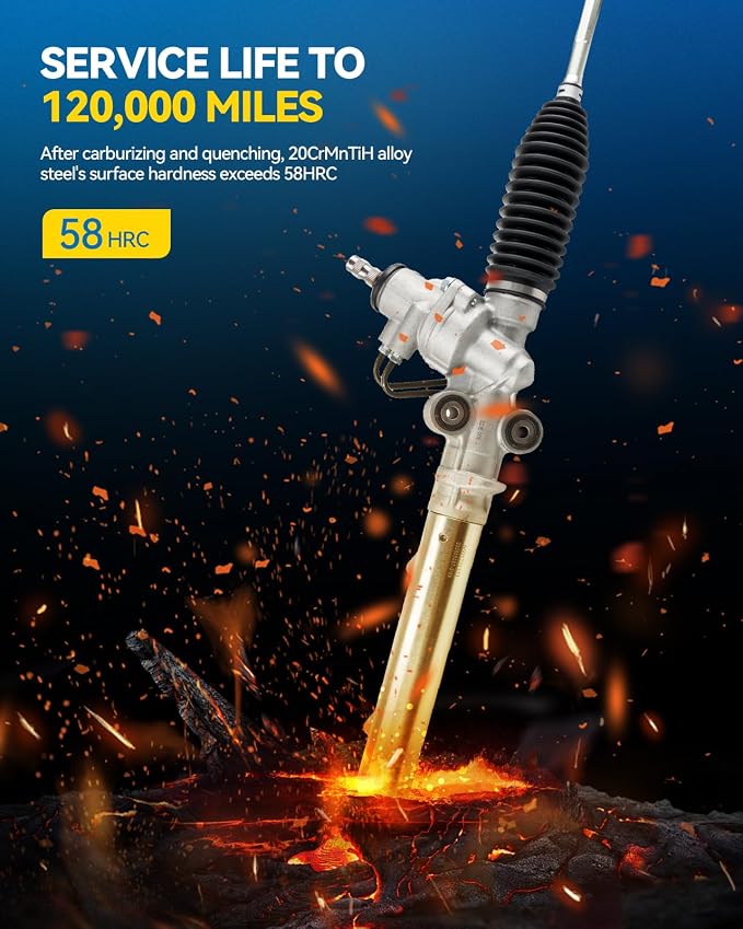 PHILTOP Power Steering Rack & Pinion Assembly for 2001 2002 2003 2004 2005 IS300, Hydraulic Power Steering, OEM Replacement 26-2622