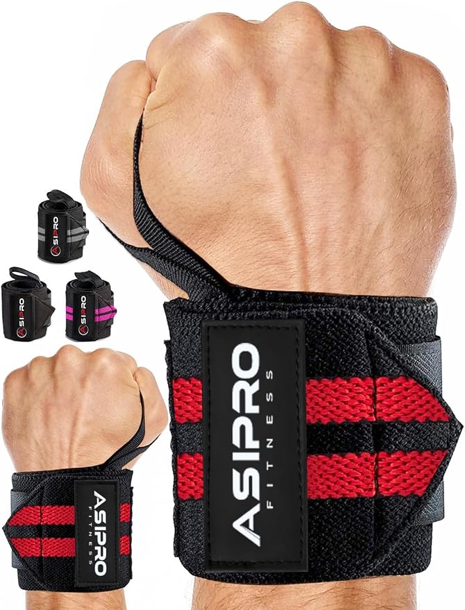 Wrist Wraps for Weightlifting 18" Wrist Straps for Weightlifting Weight Lifting Wrist Wraps for Men & Women, Muñequeras para Gym Wrist Support for Working Out, Gym Wrist Wraps for Powerlifting