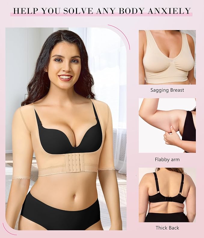 BRABIC Women's Shapewear Tops Post Surgery Compression Sleeve for Arm Shaper