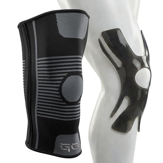 Kinesiology Knee Compression Sleeves - Professional Knee Support Braces for Men and Women for Joint Pain Relief, Swelling, ACL, MCL, FSA and HSA Approved (Black, Small)