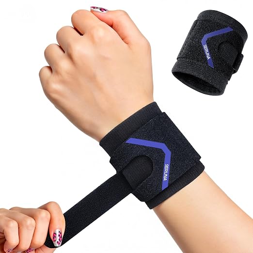 Wrist Brace for TFCC Tears with Adjustable Wrap, Black | Comfortable Wirst Support Brace for Ulnar Sided Pain, Repetitive Use Injury, Tendonitis, Bowling, Right & Left Fit