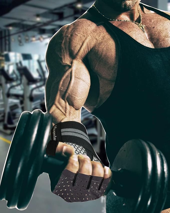 Workout Gloves Weight Lifting Gloves Palm Support Protection for Men Women, Exercise Gloves Sports for Training, Fitness, Gym,