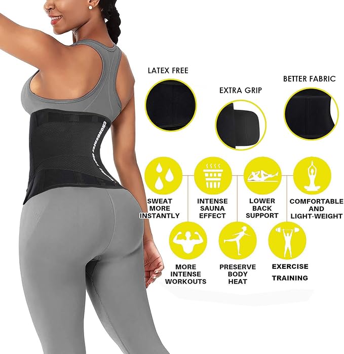 ChongErfei Waist Trainer Belt for Women & Man - Waist Trimmer Ab Belt | Tummy Control Body Shaper