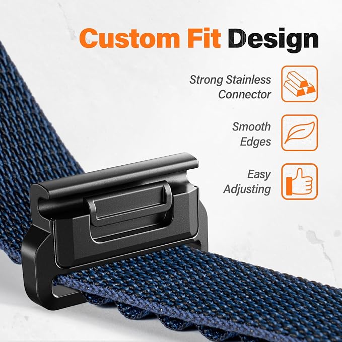 Alpine Loop Nylon Watch Band Compatible with Garmin Fenix 5X / 6X / 7X / 8 51mm, Quickfit 26mm Rugged Watch Bands for Garmin Fenix 8 Pro 51mm / 7X Pro / 6X Pro / 5X Plus, for Fenix 3, Tactix Delta