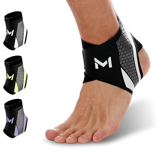 Ankle Brace for Men & Women, Ankle Brace Compression Support Stabilize, Lace up Ankles Sock,Basketball Ankle Stabilizer, Foot Ankle Orthopedic Grade Tendonitis Protection (Gray)