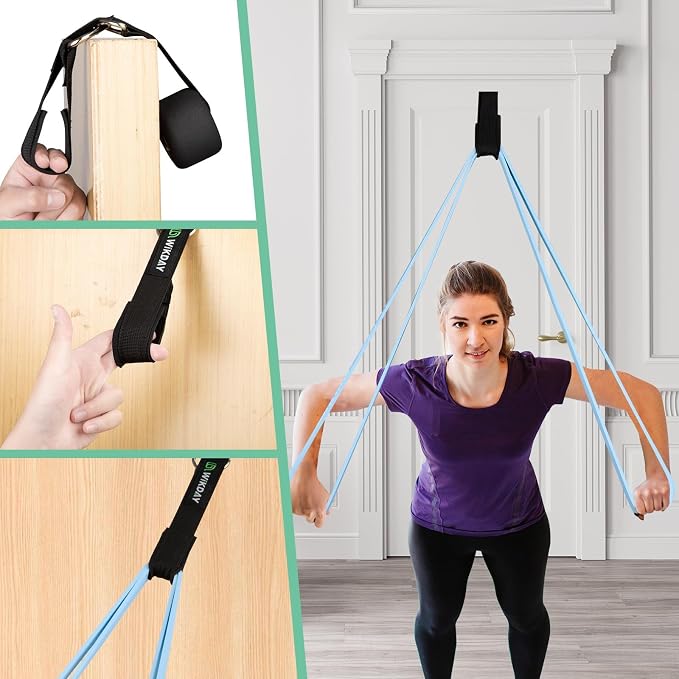 WIKDAY Resistance Bands for Working Out, Exercise Bands, Workout Bands, Pull Up Assistance Bands for Body Stretching Training Physical Therapy Muscle Training for Men & Women