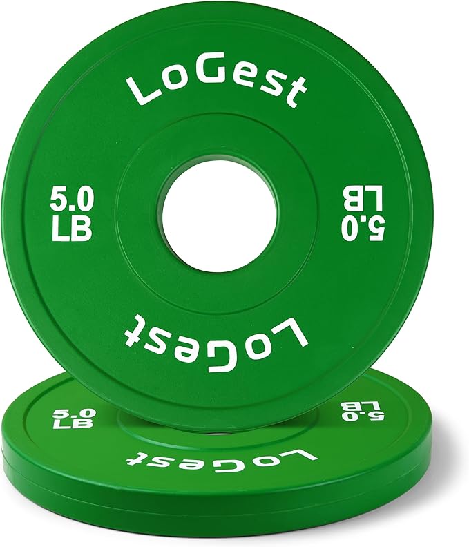Logest Change Weight Plates 0.50LB 1.25LB 2.5LB 5LB Set Weight Plates for Olympic Bars Perfect for Strength Training Weight Plates Exercise Balance Increase Fractional Plate Olympic Bumper Plates
