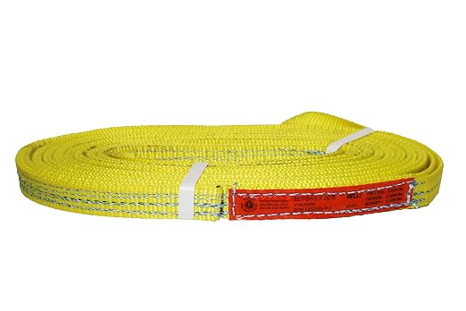 Kennedy Wire Rope & Sling Co. 1" x 18' 2-Ply Twist Eye Polyester Lifting Sling (Various Sizes in Listing) Made in The USA