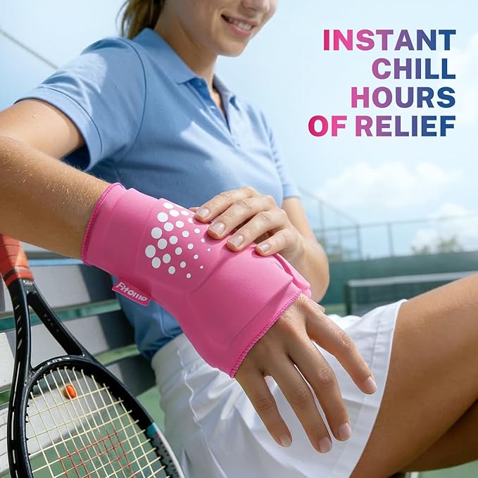Thumb & Wrist Ice Pack Wrap, Long-Lasting Cold Compression for Recovery | Thickened Gel, Stays Cold Longer, Soft After Freezing, Full Wrap Cooling, Reusable Cold Hot Therapy, FSA Eligible