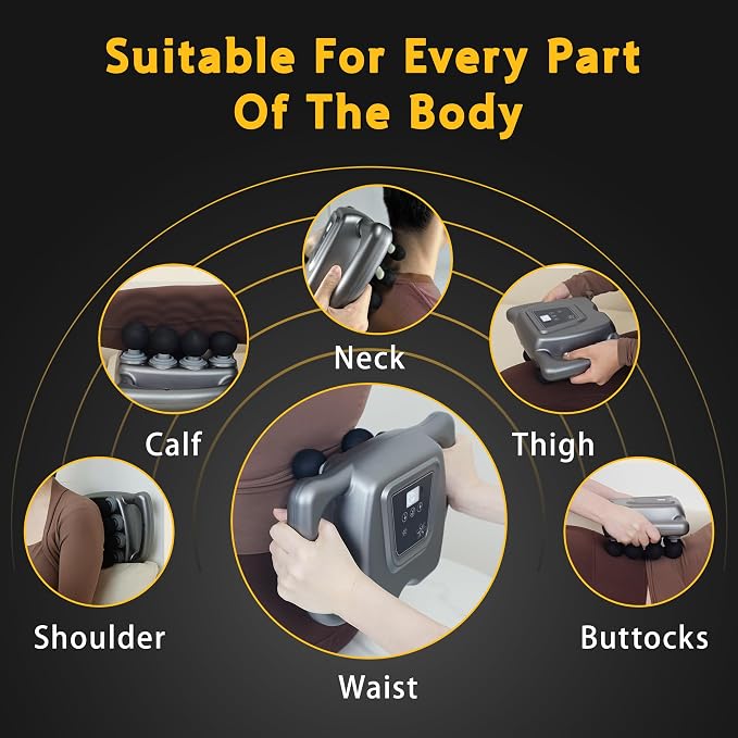 24 Head Massage Gun Set, Massager Gun Deep Tissue, Back Massager | 9 Modes 99 Intensities, 3000 RPM High, Deep Tissue Percussion Massager, Massage Gun Legs, Shoulders, Back, Body, Home Gym