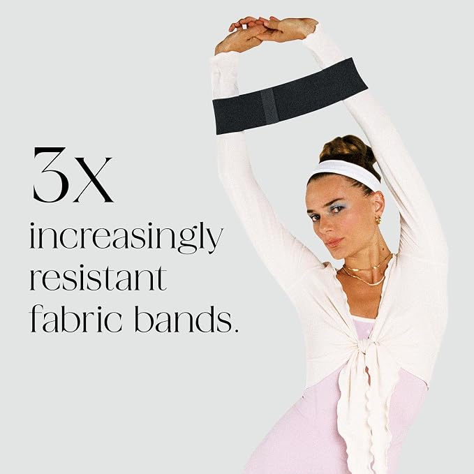 Bala Bands Resistance Bands, Non-Slip Fabric Exercise Bands | Non-Slip Ankle, Legs, Glutes & Booty Bands, Women & Men - Loop Workout Bands for Yoga, Pilates & Strength Training