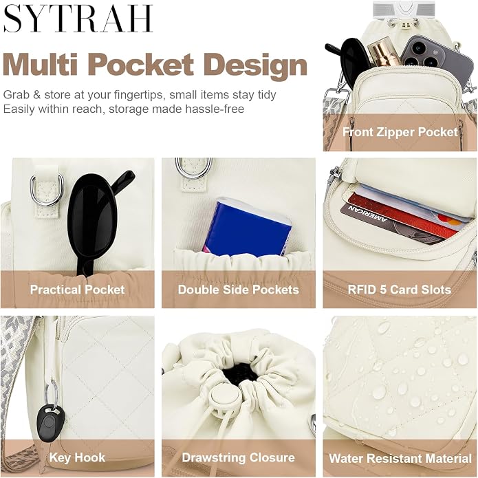 Water Bottle Bag Crossbody，Insulated Holder Purse