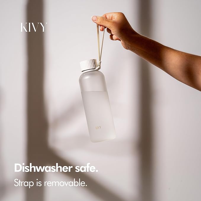 KIVY Slim Water Bottle 22oz [Lightweight & Shatterproof] - Reusable Tritan Water Bottle - Leak Proof Bottle for Women & Men - Water bottle no straw - Dishwasher Safe - BPA Free