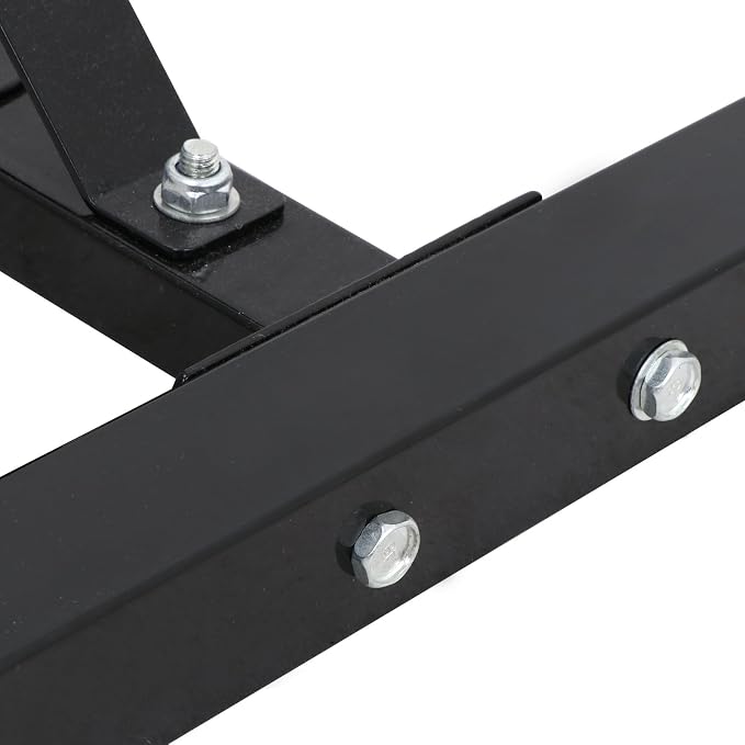 Pair of Adjustable Squat Rack 40inch-66inch Barbell Bracket Solid Steel Free Press Bench, Home Gym Portable Dumbbell Racks Stands, Family Sports Fitness Equipment,Black
