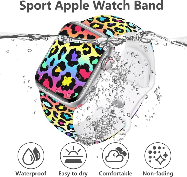 Pride Watch Band Compatible with Apple Watch Series 11 10 9 8 7 6 5 4 Ultra SE (Replacement Silicone Strap for iWatch 40mm - 49mm)