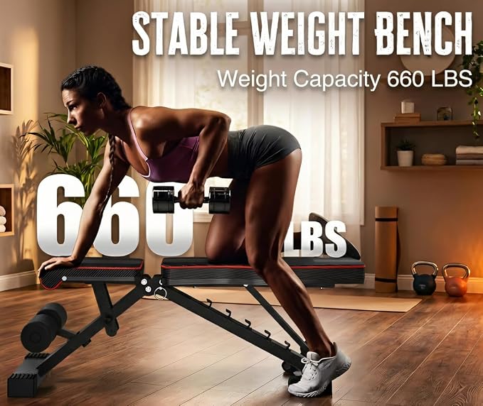 YOLEO 1+X Olympic Weight Bench Set with Rack, Upgraded Roman Chair, Preacher Curl & Leg Extension, 1870LBS Foldable Bench Press System for Full Body & Posterior Chain Training Home Gym