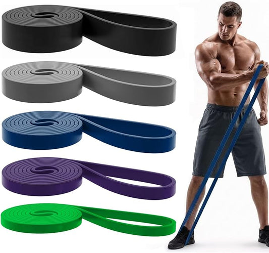 Pull Up Bands, Resistance Bands Set, Exercise Workout Bands for Men & Women, Ideal for Body Stretching, Physical Therapy and Muscle Training
