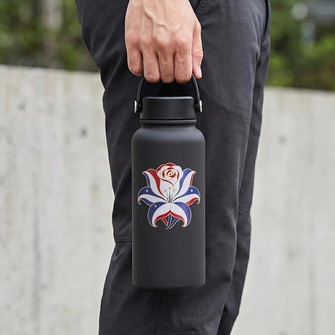 Black Insulated 32 oz Metal Leakproof Water Bottle | 1 Liters Stainless Steel Water Flask, Big Sports Travel Mens Water Bottle for Gym,Hiking,Large Thermal Bottle with 2 Lids