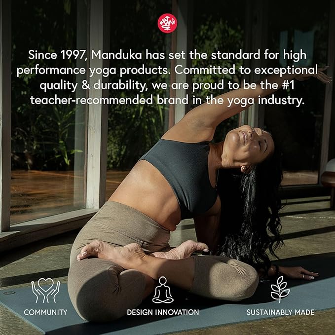 Manduka PRO Yoga Mat - 6mm | Lifetime Durability | Hygienic Construction | Premium Studio Quality | Teacher Approved