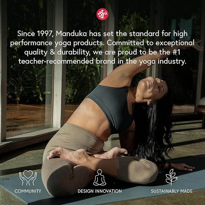 Manduka PRO Yoga Mat - 6mm | Lifetime Durability | Hygienic Construction | Premium Studio Quality | Teacher Approved