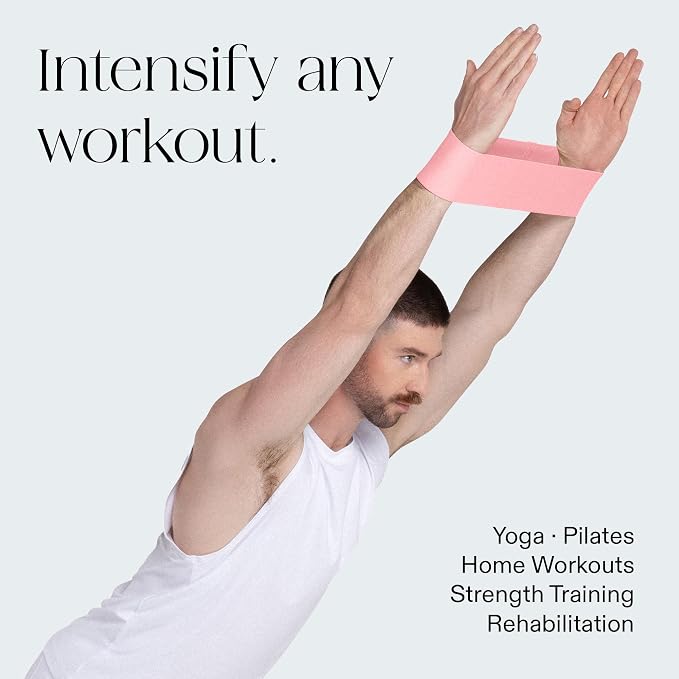 Bala Bands Resistance Bands, Non-Slip Fabric Exercise Bands | Non-Slip Ankle, Legs, Glutes & Booty Bands, Women & Men - Loop Workout Bands for Yoga, Pilates & Strength Training