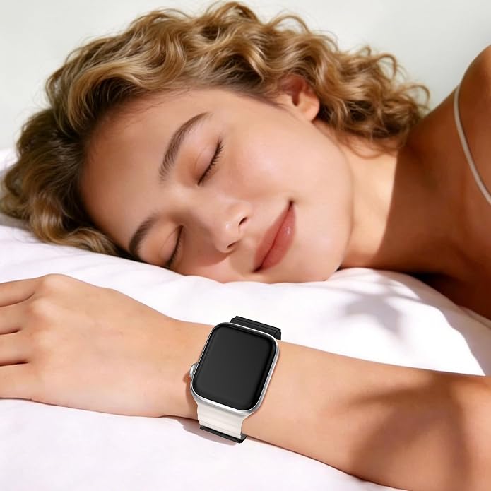 X-it Magnetic Watch Band for Apple Watch Ultra 49mm, 46mm/45mm/44mm, Silicone Sport Strap with Strong Magnet for Men and Women, Compatible with Apple Watch Series 11/10/9/8/7/6/5/4/3/2/1 and SE