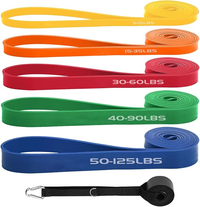 Exercise Bands Resistance Bands for Working Out,Pull Up Bands Set,at Home Workout Equipment,Workout Bands for Men and Women,Stretch Bands for Exercise