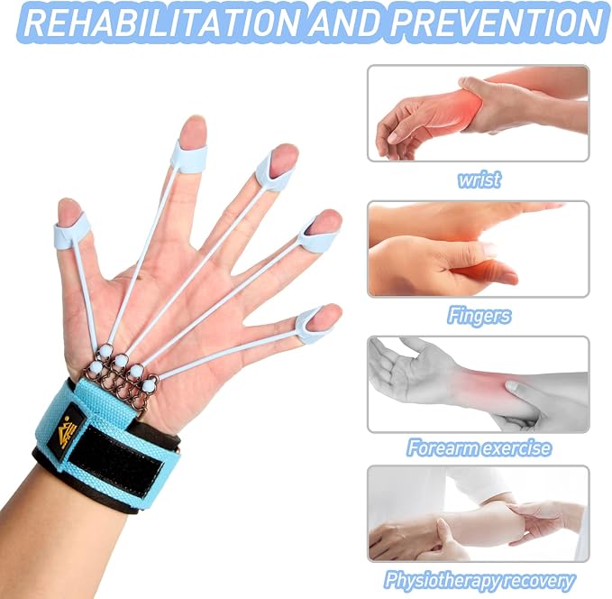 Finger Strengthener & Finger Exerciser, 3 Resistance Levels for Grip Training