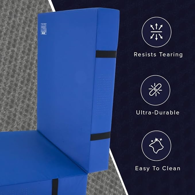 We Sell Mats Bifolding Gymnastics Crash Landing Mat Pad, Safety for Tumbling, Back Handspring Training and Cheerleading