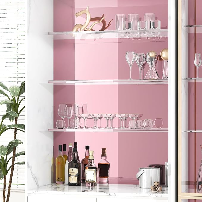 WESTICK Rose Gold Vinyl Self Adhesive Pink Chrome Permanent Vinyl 15.8” X 394” Flexible Mirror Contact Paper Easy to Cut Mirror Wallpaper Peel and Stick Wall Stickers for Cabinets DIY Crafts Decal