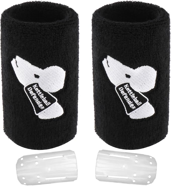 Kettlebell Wrist Guards for Men and Women, Tceapoo Sports Wrist Sleeve Athletics Sweatband Wrist Support Wrist Bands for Kettlebell Training, Weightlifting, Powerlifting and Crossfit (1 Pair)