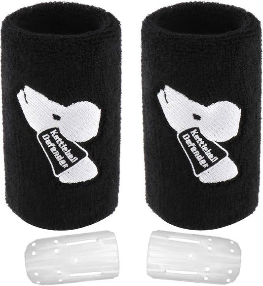 Kettlebell Wrist Guards for Men and Women, Tceapoo Sports Wrist Sleeve Athletics Sweatband Wrist Support Wrist Bands for Kettlebell Training, Weightlifting, Powerlifting and Crossfit (1 Pair)