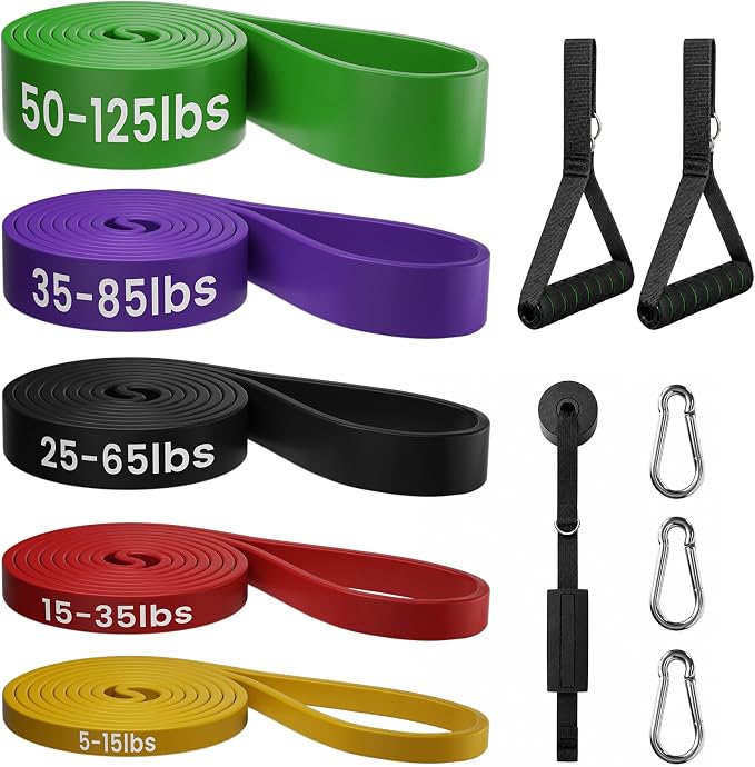 Resistance Bands for Working Out，Pull Up Assistance Bands Set, Unisex Exercise Bands for Home and Gym Workouts, Full Body Workouts, Stretching and Physical Therapy