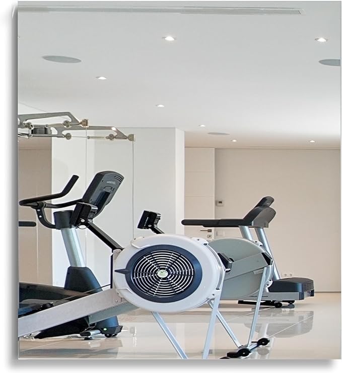Shatter-Resistant Home Gym Mirror – 48" x 72" – Wall Mount Kit Included – Commercial Grade Safety Full-Length Exercise, Dance, Yoga & Martial Arts Mirror