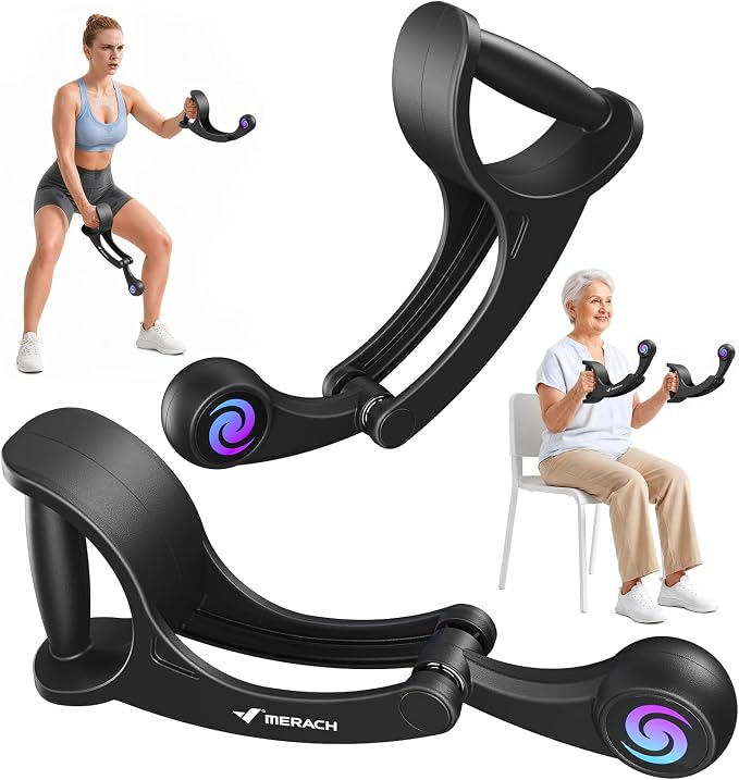 Merach Ropeless Battle Ropes, Forearm Strengthener Arm Trainer | Portable Wrist-Friendly Trainer, Ergonomic Grip, Arm Exercise Equipment for Forearm Strengthening