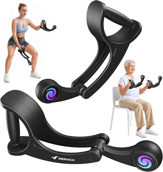 Merach Ropeless Battle Ropes, Forearm Strengthener Arm Trainer | Portable Wrist-Friendly Trainer, Ergonomic Grip, Arm Exercise Equipment for Forearm Strengthening