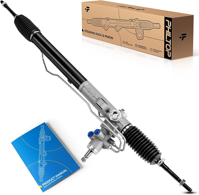 PHILTOP Power Steering Rack & Pinion Assembly for 2006 2007 2008 2009 2010 2011 Accent, Hydraulic Power Steering, OEM Replacement 26-2421
