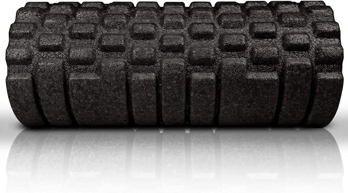 The Original Body Roller - High Density Foam Roller Massager for Deep Tissue Massage of The Back and Leg Muscles - Self Myofascial Release of Painful Trigger Point Muscle Adhesions - 13" Black