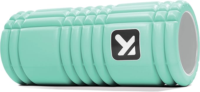 TRIGGERPOINT Performance Therapy Grid Foam Roller for Exercise, Deep Tissue Massage and Muscle Recovery, Original (13-Inch), Mint