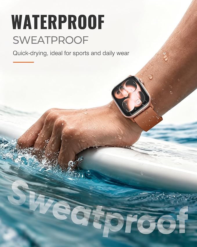 Magnetic Silicone Sport Band for Apple Watch 42mm 46mm 49mm 38mm 40mm 41mm 44mm 45mm Men Women, Patented Auto Lock Breathable Soft Loop for iWatch Ultra SE Series 11 10 9 8 7 6 5 4 3 2 1 All Day Comfort