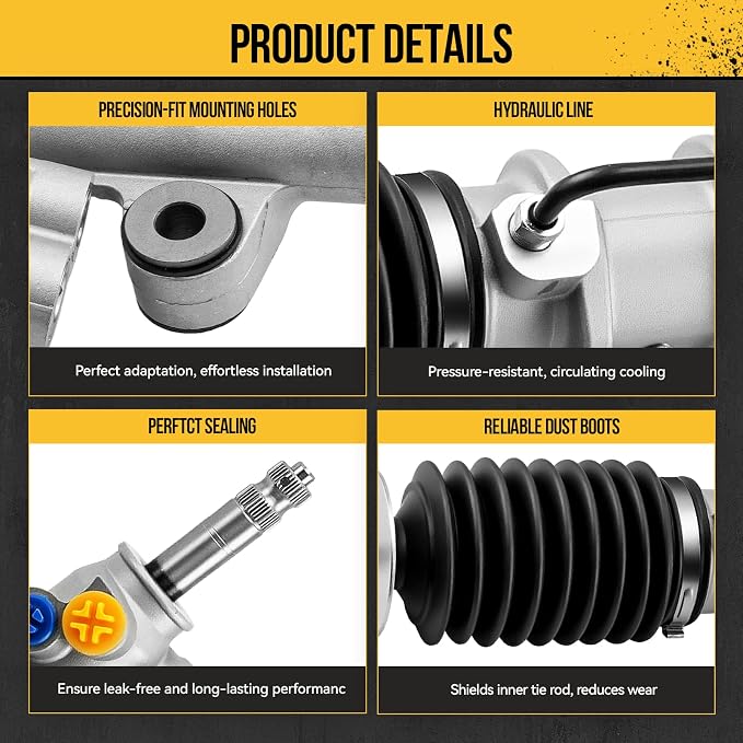 KAC Power Steering Rack and Pinion Replacement for Honda CR-V 2002-2006 All Models, Element 2003-2006 2009-2011 All Models/2007-2008 2.4L, Hydraulic Rack and Pinion Assembly Replace 26-2701