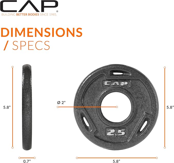 CAP Barbell 2-Inch Olympic Weight Plate | Multiple Options