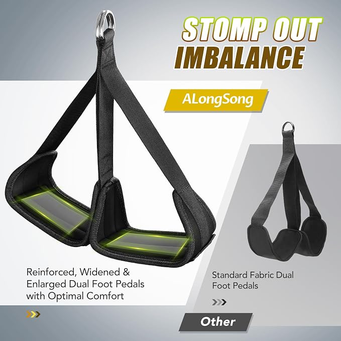 ALongSong Pull Up Assistance Bands with Foot Support Pedal - Upgraded Heavy Duty Resistance Bands Adjustable Weight/Height with 80Lbs Bands&Measured Strap for Strength Training Home Gym