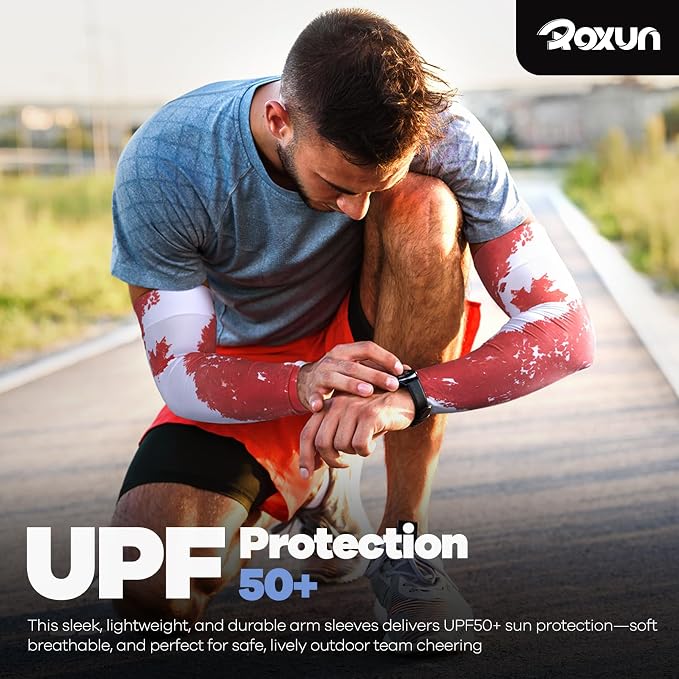 ROXUN Arm Sleeves Cooling UV Sun Protection Sport Compression for Men Women | UPF50,Seamless cover arms,Tattoo-covering,Lightweight & breathable,daily wear,Outdoor work,Basketball Baseball,Mangas