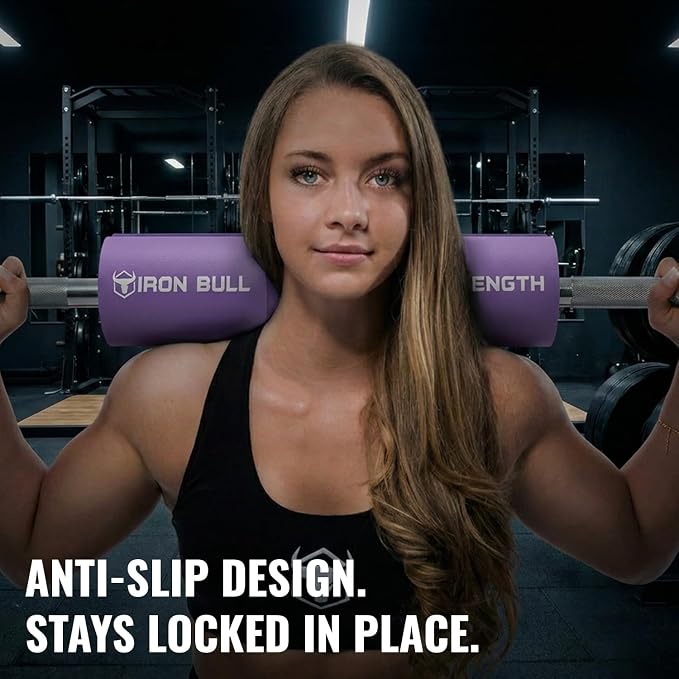 Advanced Squat Pad - Barbell Pad for Hip Thrusts, Squats & Lunges - Neck & Shoulder Squat Bar Pad Cushion Support Foam for Extra Comfort