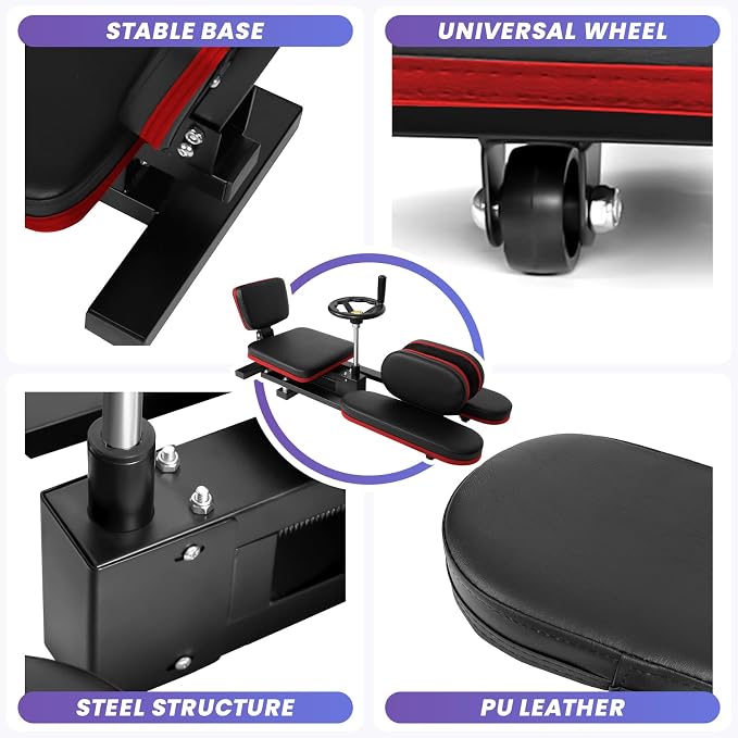 Professional Leg Stretcher, 500LBS Heavy Duty Split Machine, Industrial-Grade Stretching Equipment for Gym, Ballet, Gymnastics & Yoga Training