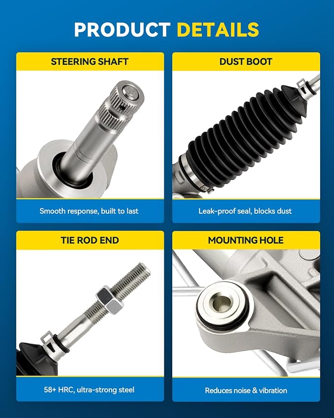 PHILTOP Power Steering Rack and Pinion Assembly for Integra, Civic del Sol | 1994-2001 Integra, 1994-1997 Civic del Sol Replace No.53010SR3010, 261767, 53010ST0000, 53010ST7J61, 53601ST7A61