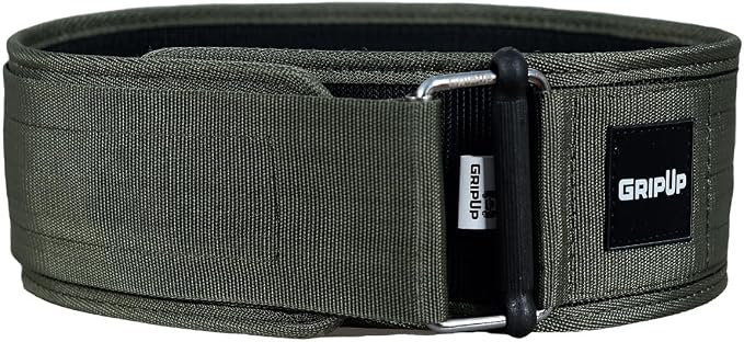 Self-Locking Weight lifting Belt AUTO LOCK 4 Inch Gym Belt Adjustable Buckle For Fitness Powerlifting Bodybuilding Weightlifting Deadlift Olympic Cross Training Back Support Men & Women